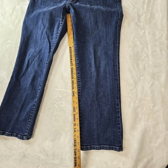 LRL Lauren Jeans Co Ralph Lauren 18W Women’s Plus denim straight leg jeans dark - Picture 4 of 10